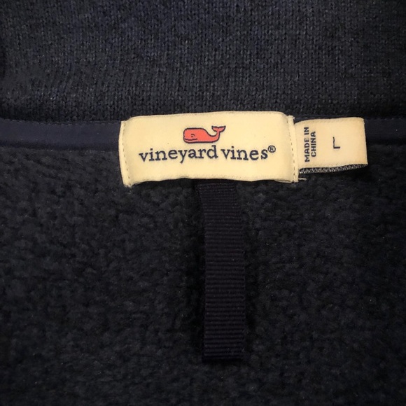 Vineyard Vines Westly Vest Women’s Large Navy - Picture 2 of 4